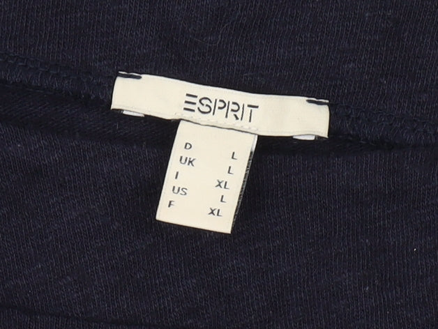 Womens UK Size L Esprit Black Basic T-Shirt