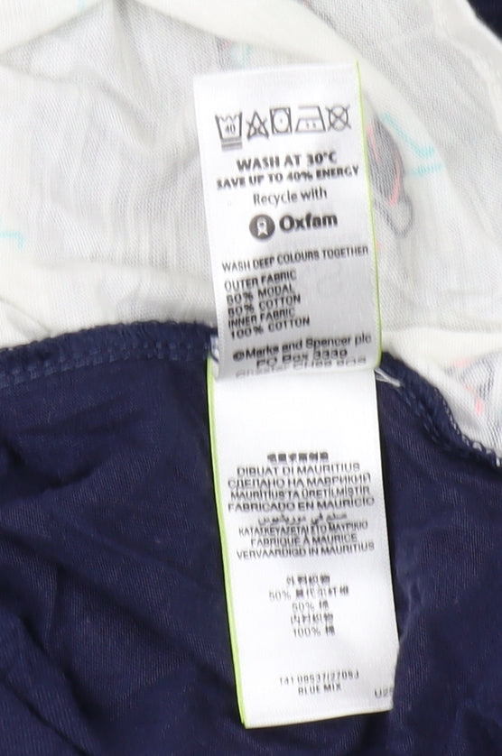 Womens UK Size 14 Marks and Spencer Blue T-Shirt
