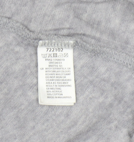 Womens UK Size S Monsoon Grey Cardigan Jumper