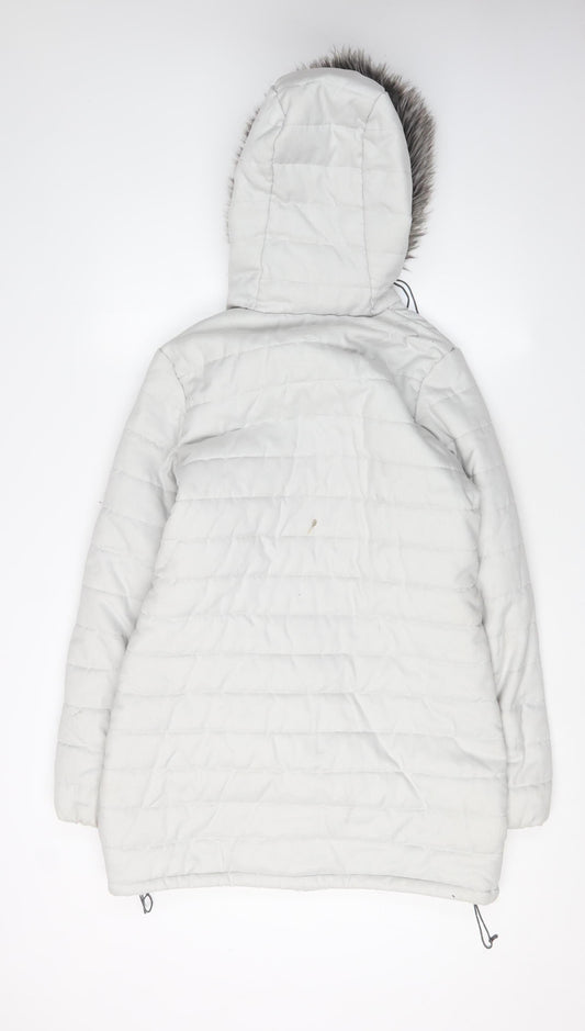 Womens UK Size 10 Craghoppers White Puffer Jacket