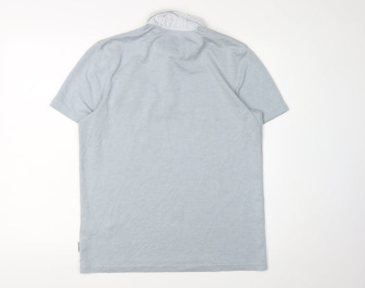 Ted Baker Men's Blue M Polo Shirt, Short Sleeve, Regular Fit