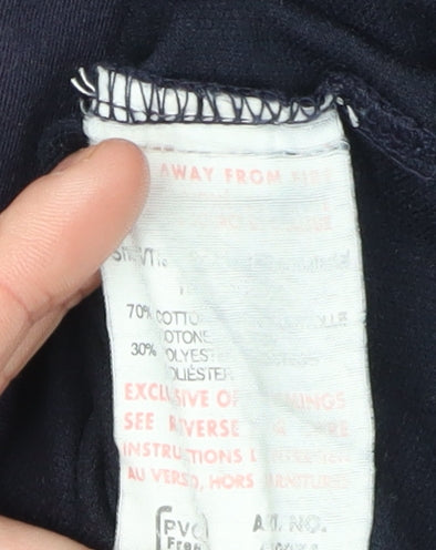 Puma Men's Blue V-Neck T-Shirt, Size L, Casual Wear