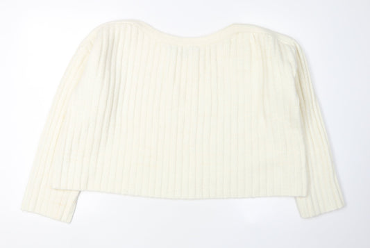 Womens UK Size XS French Connection Ivory Jumper