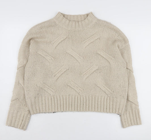 Womens UK Size M New Look Beige Jumper Jumper