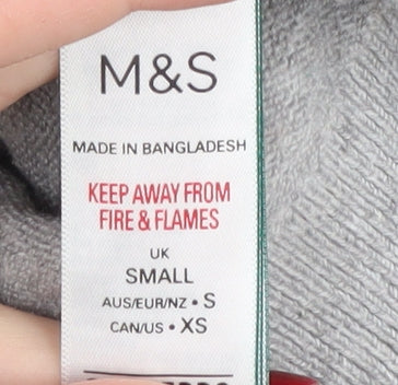 Womens UK Size S Marks and Spencer Grey Pullover Jumper