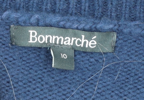 Womens UK Size 10 Bonmarché Blue Pullover Jumper