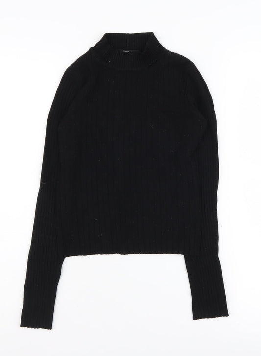 Womens UK Size S Bershka Black Pullover Jumper