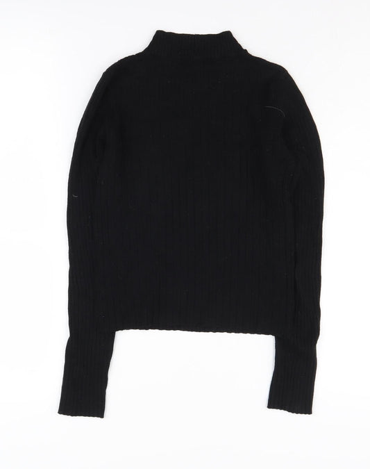 Womens UK Size S Bershka Black Pullover Jumper