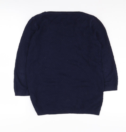Womens UK Size S Stradivarius Blue Pullover Jumper