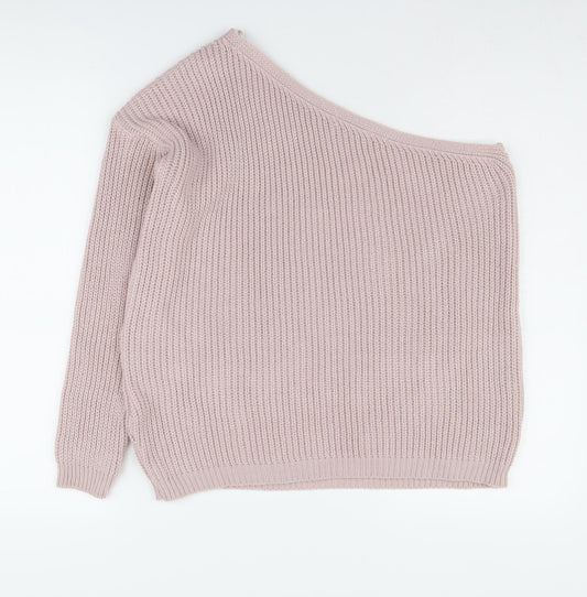 Womens UK Size 10 New Look Pink Pullover Jumper