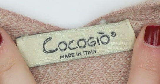 Womens UK Size One Size Cocogio Pink Cape Jumper