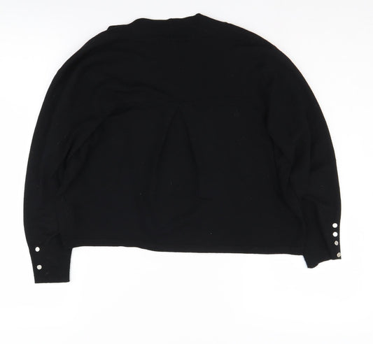 Womens UK Size M Wallis Black Cardigan Jumper