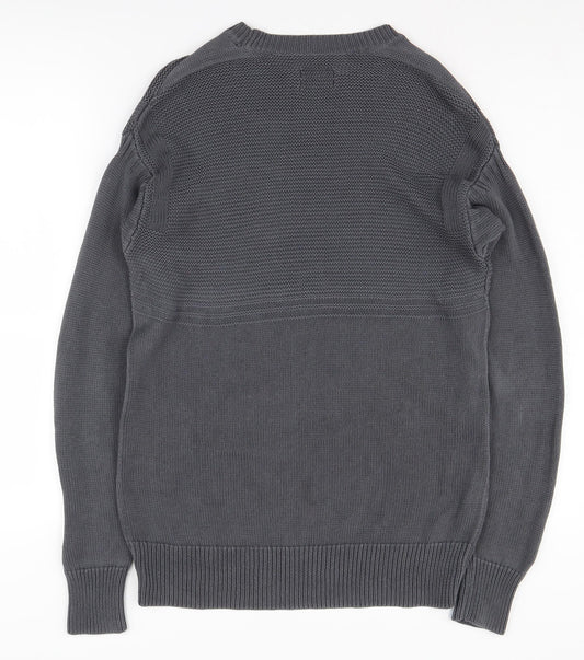 AllSaints Men's Grey Small Pullover Jumper