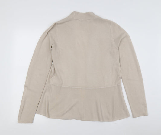 Womens UK Size 8 Marks and Spencer Beige Cardigan Jumper