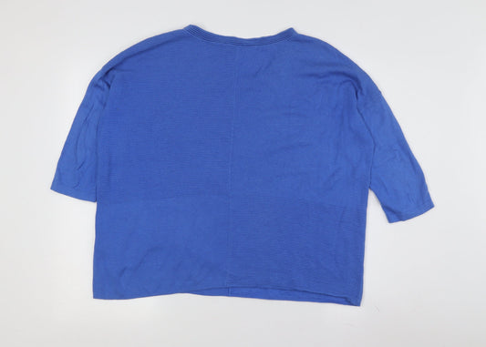 Womens UK Size S Great Plains Blue Pullover Jumper