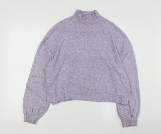 Womens UK Size 12 Stradivarius Purple Pullover Jumper