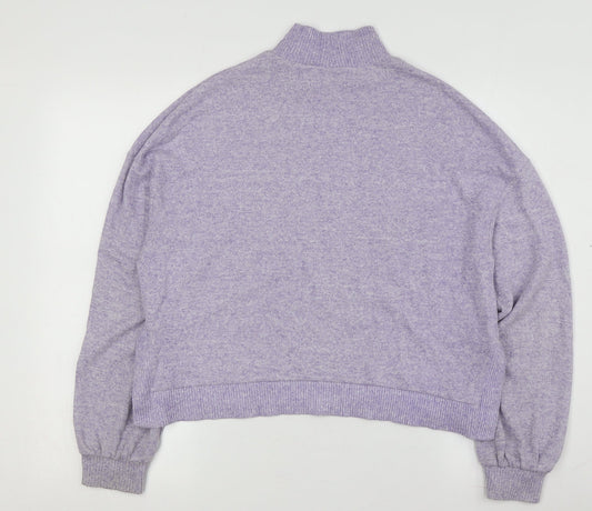 Womens UK Size 12 Stradivarius Purple Pullover Jumper