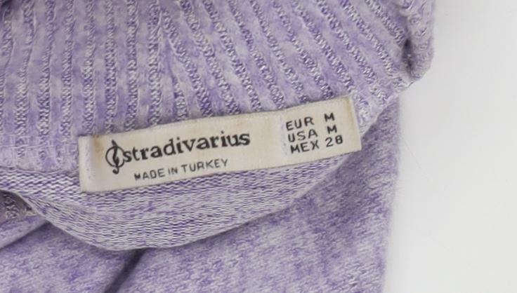 Womens UK Size 12 Stradivarius Purple Pullover Jumper