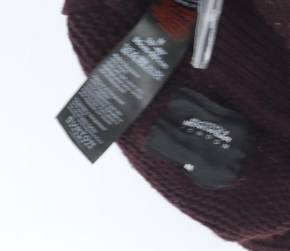 Burton Men's Dark Brown Button High Neck Cardigan - Size M