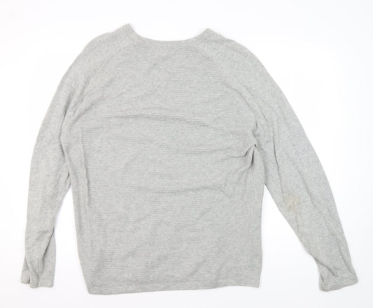 Red Herring Grey Men's Large Pullover Jumper