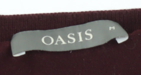 Womens UK Size M Oasis Red Pullover Jumper