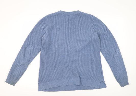 Fat Face Men Blue Crew Neck Pullover Jumper UK 12