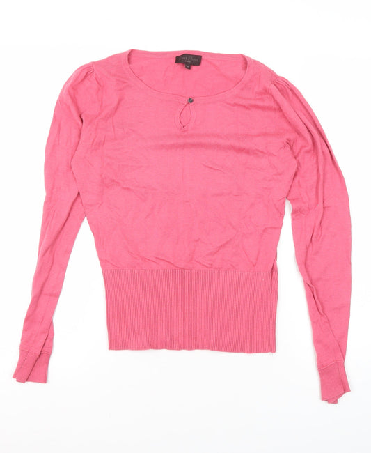Womens UK Size M Great Plains Pink Pullover Jumper