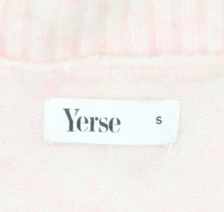Womens UK Size S YERSE Pink Pullover Jumper