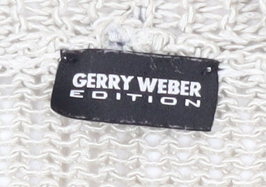 Gerry Weber Women Beige Cardigan Size 16 V-Neck