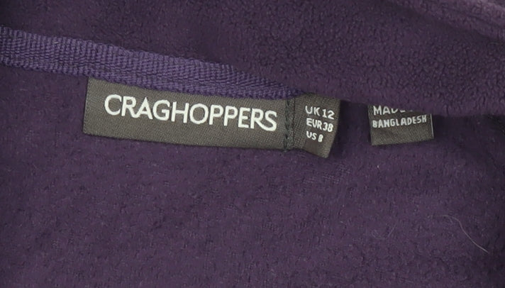 Craghoppers Women's Purple Fleece Pullover Sweatshirt UK 12