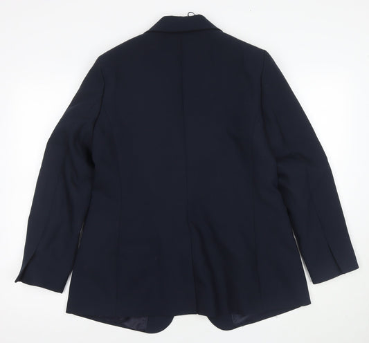 Marks and Spencer Women's Blue Suit Jacket, Size 14