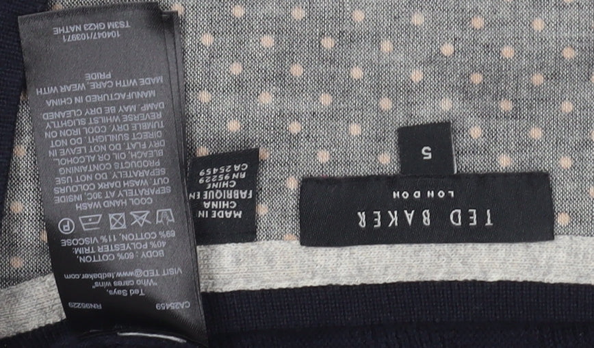 Ted Baker Men's Black Pullover Jumper Size S