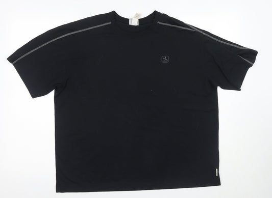 Mens UK Size L DECATHLON Black T-Shirt
