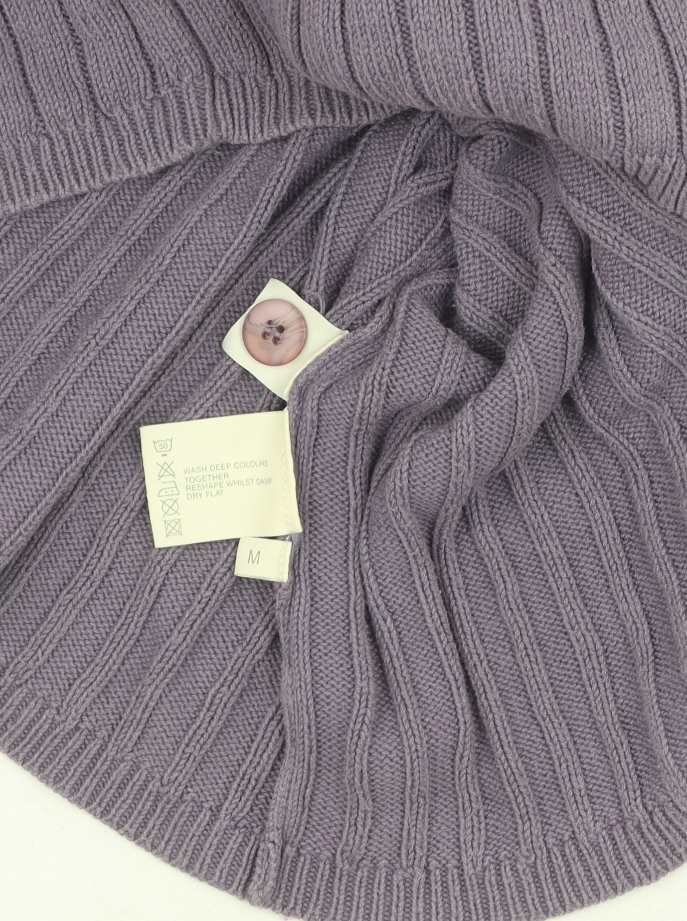 Hawkshead Women's Purple V-Neck Cardigan Jumper M