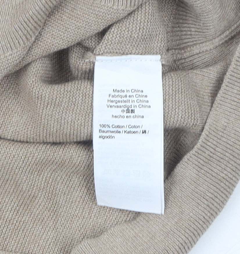 J.Crew Men's Beige Cotton Pullover Jumper XS