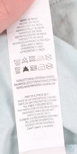 Brand and care label for Disney unisex blue xl t-shirt, cartoon jersey style
