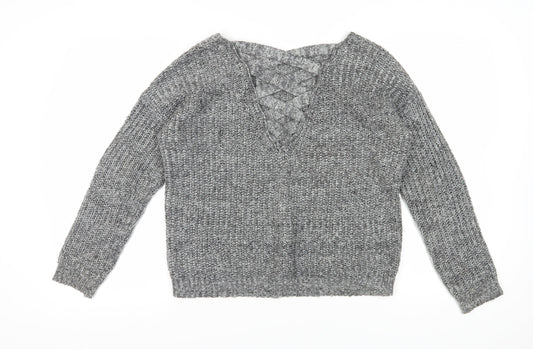 Womens UK Size M Only Grey Pullover Jumper