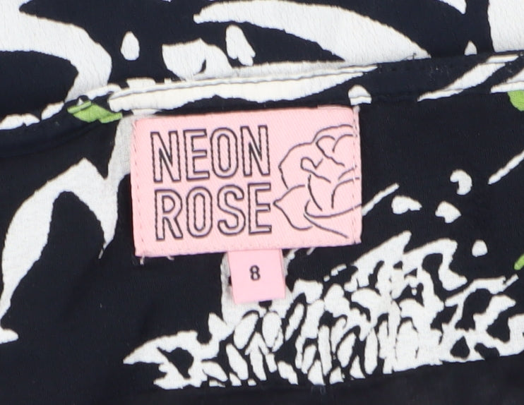 Neon Rose Women's Multicoloured Floral Mini Skirt