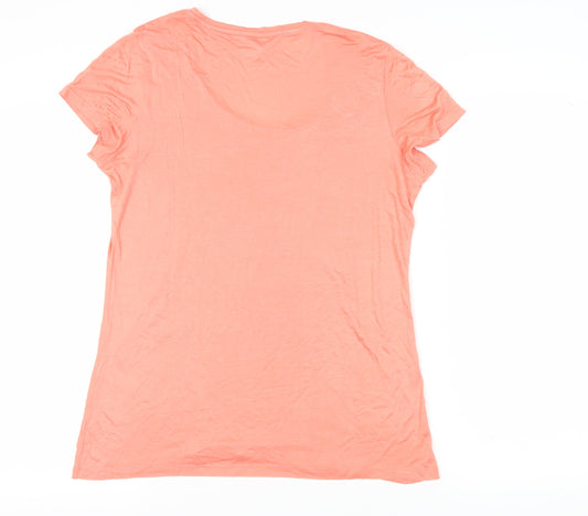 Womens UK Size 12 Monsoon Pink Basic T-Shirt