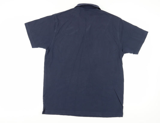 Cotton Traders Men's Blue Polo Shirt M Logo