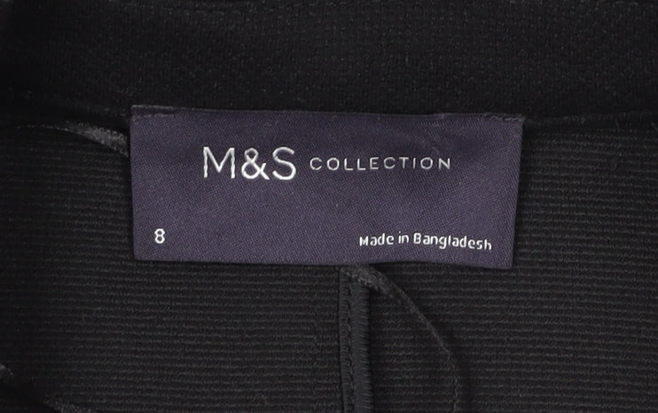 Womens UK Size 8 Marks and Spencer Regular Black Blazer