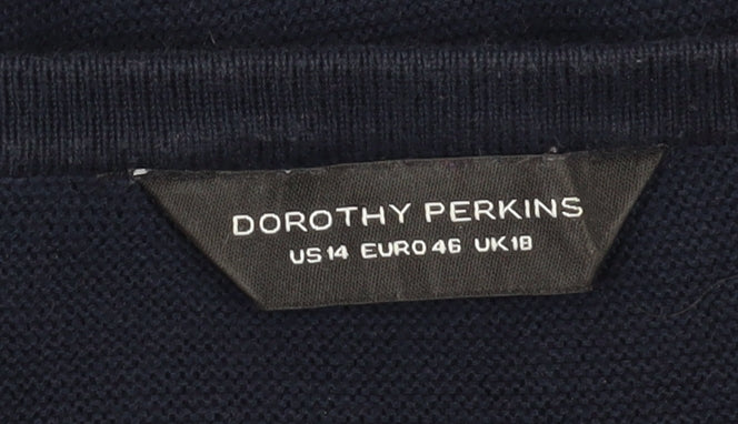 Womens UK Size 18 Dorothy Perkins Blue Pullover Jumper