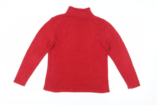 Womens UK Size 10 Marks and Spencer Red Pullover Jumper