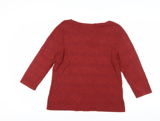 Womens UK Size L CC Red Pullover Jumper