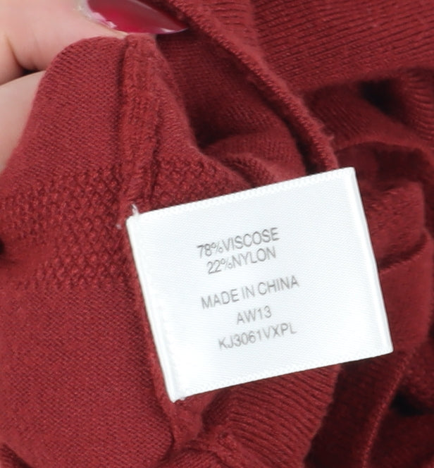 Womens UK Size L CC Red Pullover Jumper
