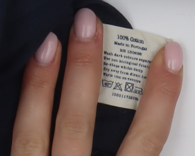 Jack Wills Women's Blue Slim Fit T-Shirt UK 6