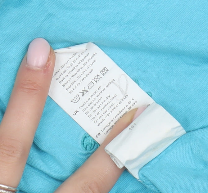 Slazenger Men's Blue Crew Neck T-Shirt - Size L