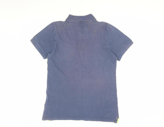 johnnie b Unisex Blue Polo Shirt - Size L, Classic Style