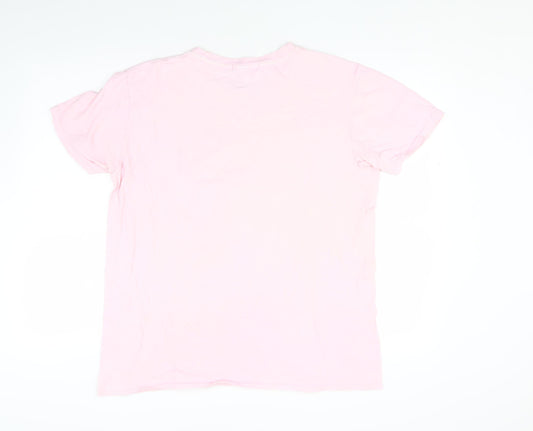 Womens UK Size M Missguided Pink Basic T-Shirt