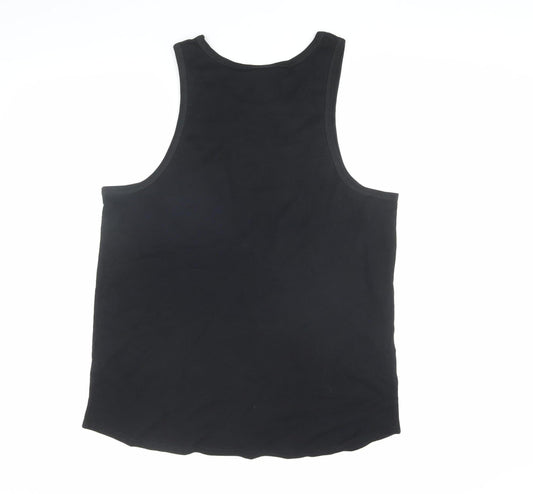 Death Kitty Black Sleeveless Top Size 16